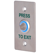 SIB EXITBUTTON303-SLIM-LED Pulsador de liberación de puerta con LED - Uso profesional - Testado 100.000 usos - NO/NC/COM | Empot