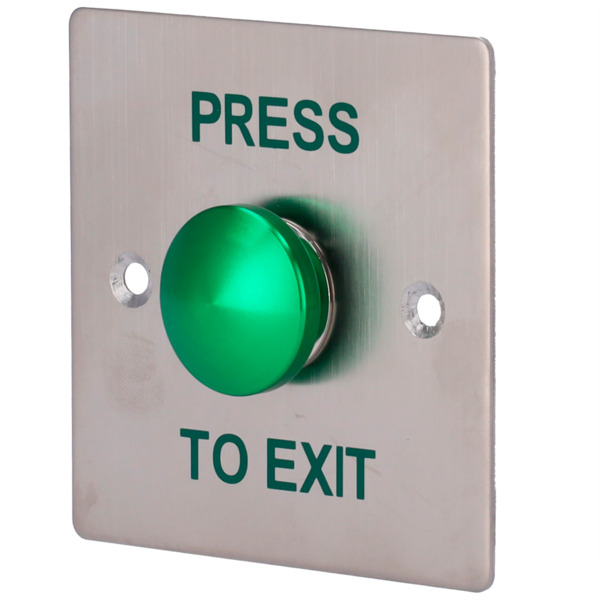 SIB EXITBUTTON305 Pulsador de liberación de puerta - Tipo semiesfera - Testado 500.000 usos - NO/COM | Empotrado o superficie -