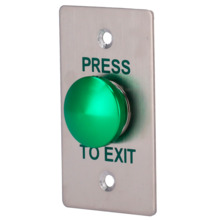 SIB EXITBUTTON305-SLIM Pulsador de liberación de puerta - Tipo semiesfera - Testado 500.000 usos - NO/COM | Empotrado o superfic
