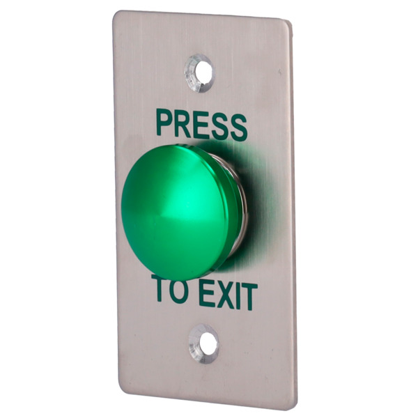 SIB EXITBUTTON305-SLIM Pulsador de liberación de puerta - Tipo semiesfera - Testado 500.000 usos - NO/COM | Empotrado o superfic