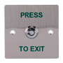 SIB EXITBUTTON307 Pulsador con llave - Uso profesional - Testado 500.000 usos - NO/NC/COM | Empotrado o superficie - Medidas 86 (2)