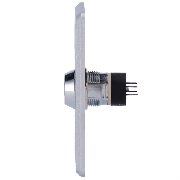 SIB EXITBUTTON307-SLIM Pulsador con llave - Uso profesional - Testado 500.000 usos - NO/NC/COM | Empotrado o superficie - Medida (3)