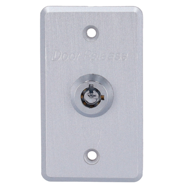 SIB EXITBUTTON307-SLIM Pulsador con llave - Uso profesional - Testado 500.000 usos - NO/NC/COM | Empotrado o superficie - Medida (1)