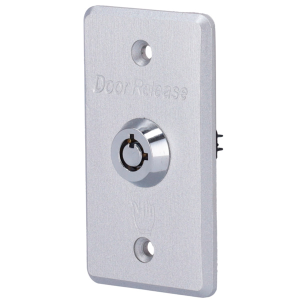 SIB EXITBUTTON307-SLIM Pulsador con llave - Uso profesional - Testado 500.000 usos - NO/NC/COM | Empotrado o superficie - Medida