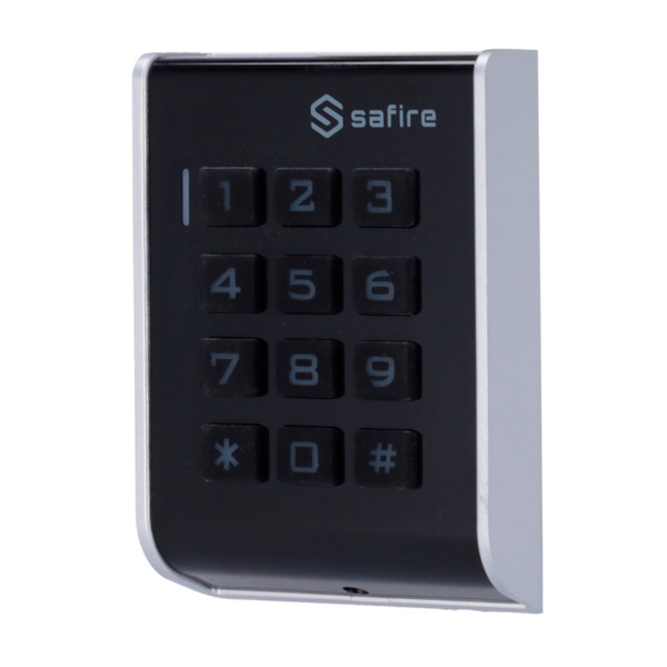 SIB SF-AC104 Control de acceso autónomo - Acceso por tarjeta EM y PIN - Salida de relé y pulsador - Wiegand 26 - Control de tiem