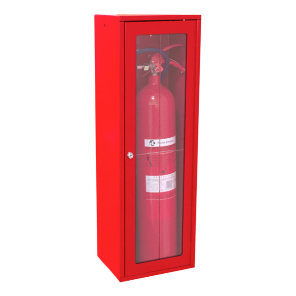 SIEX M000297 Armario extintor CO2 5Kg con puerta pintada con cerradura