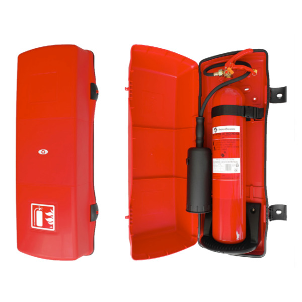 SIEX M003857 Armario modelo CO2 color rojo para extintor 5Kg