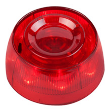 Sirena con flash. Color rojo. Requiere base standard no incluida