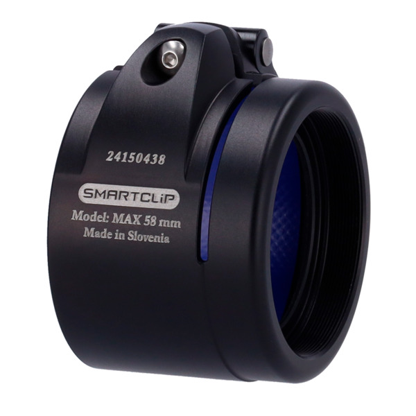 SMARTCLIP SMARTCLIP-HUNT-ADAPTER58 Adaptador acoplable térmico clip-on - Rosca M52x0.75 - Tamaño 58 mm - Aluminio - Negro