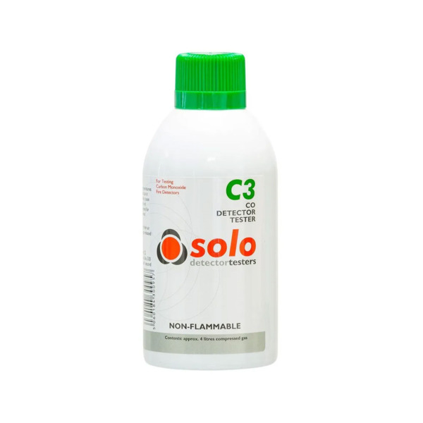 Solo FOC-914 SOLO-C3 Aerosol de gas de monóxido de carbono (CO) en envase metálico. Permite comprobar detectores de incendio con
