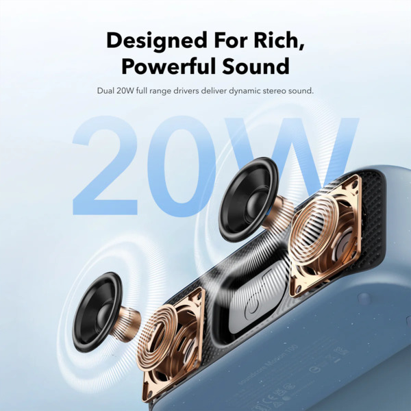 SOUNDCORE SNC-MOTION100-B Altavoz portátil Soundcore by Anker - 2 diafragmas estereo - Sonido de 20W - 12 Horas de Reproducción (1)