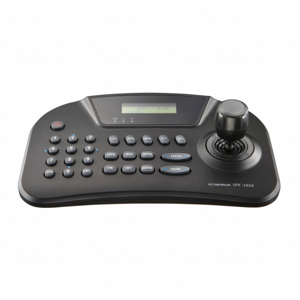 (SPC-1010) HANWHA TECLADO CONTROL PTZ. HASTA 255 UNIDADES, JOYSTICK 3D, MULTIPROTOCOLO, CONTROL RS-485 / 422, 12V (3)
