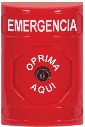 STI KIT SS2000 Pulsador SS2. Seta de emergencia con llave. Color rojo