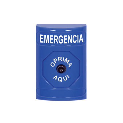Comprar KIT SS2400 Pulsador SS2. Seta de emergencia con llave. Color azul.