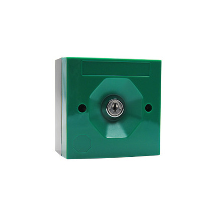 Comprar SS3 3041 Pulsador SS3 con llave. Carcasa verde. Contacto doble.