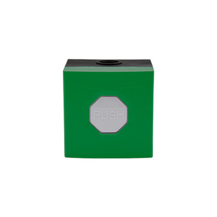 Comprar SS3 3W14 Pulsador SS3. Carcasa verde, botón blanco. No enclavable.