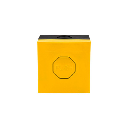 Comprar SS3 5Y04 Pulsador SS3. Carcasa y botón amarillo. Enclavable.