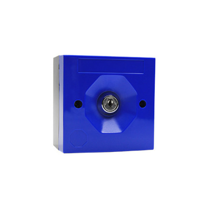 Comprar SS3 9020 Pulsador SS3 con llave. Carcasa azul. Contacto único.