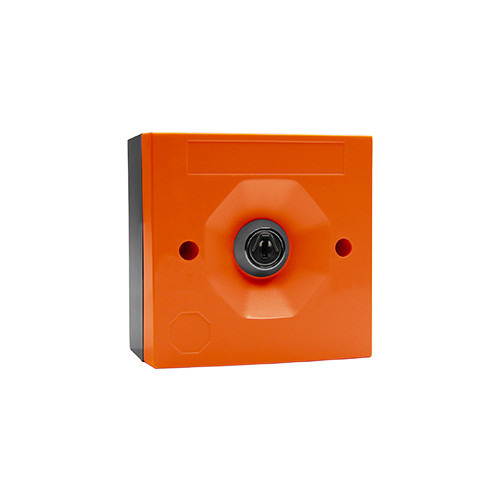 STI SS3 E020 Pulsador SS3 con llave. Carcasa naranja. Contacto único.
