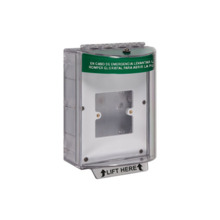STI STI 13710EG Conjunto protector IP56 para pulsador de superficie. Color verde.