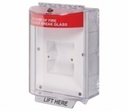 Comprar STI 13720FR Conjunto protector IP56 con sirena para pulsador de superficie