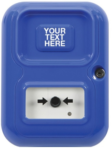 STI STI-AP-1-B-X Pulsador Alert Point. Color azul.
