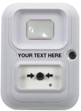 STI STI-AP-3-W-X Pulsador Alert Point con flash. Color blanco.