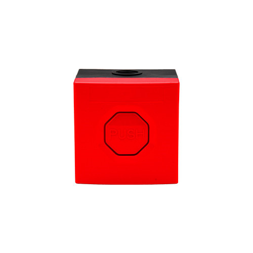 STI WSS3 1R04 Pulsador WSS3. Carcasa roja, botón rojo. Enclavable.