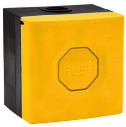 Comprar WSS3 5Y14 Pulsador WSS3. Carcasa y botón amarillo. No enclavable.