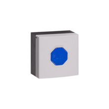 STI WSS3 7B14 Pulsador WSS3. Carcasa blanca, botón azul. No enclavable.