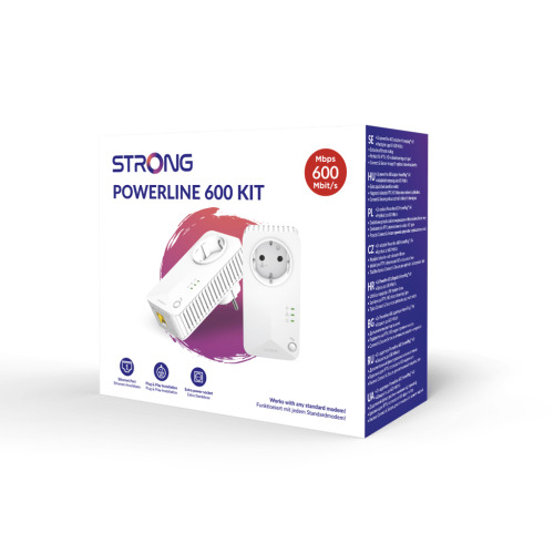 Strong Powerline 600 Duo 600 Mbit/s Ethernet Blanco 2 pieza(s) (5)