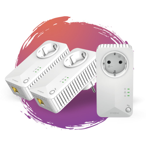 Strong Powerline 600 Triple Pack EU V2 600 Mbit/s Ethernet Blanco 3 pieza(s) (4)