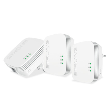Comprar Strong Powerline 600 Triple Pack Mini 600 Mbit/s Ethernet Blanco 3 pieza(s)