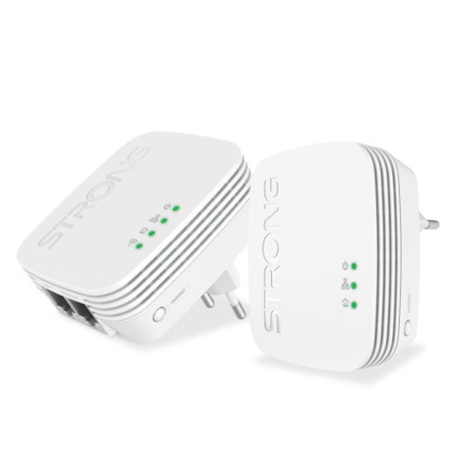 Comprar Strong POWERLWF600DUOMINI adaptador de red PowerLine 600 Mbit/s Ethernet Wifi Blanco 2 pieza(s)