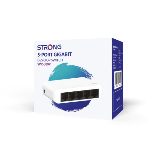 Strong SW5000P switch Gigabit Ethernet (10/100/1000) Blanco (8)