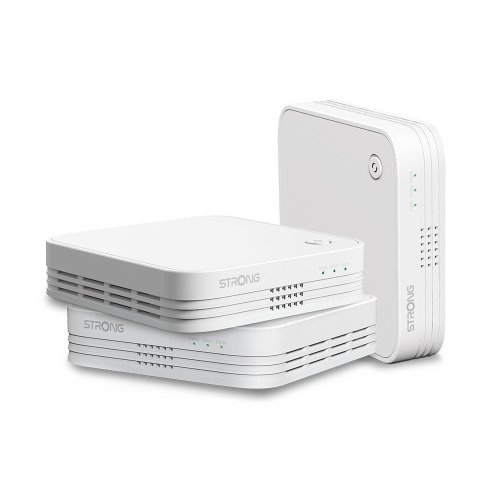 Strong WI-FI MESH HOME TRIO PACK 1200 Doble banda (2,4 GHz / 5 GHz) Wi-Fi 5 (802.11ac) Blanco 3 Interno (1)