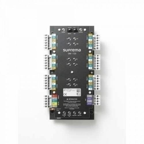 Suprema OM120 Módulo de extensión de E/S para Elevadores, requiere un terminal Suprema conectado vía RS485. Caja no incluida (EN