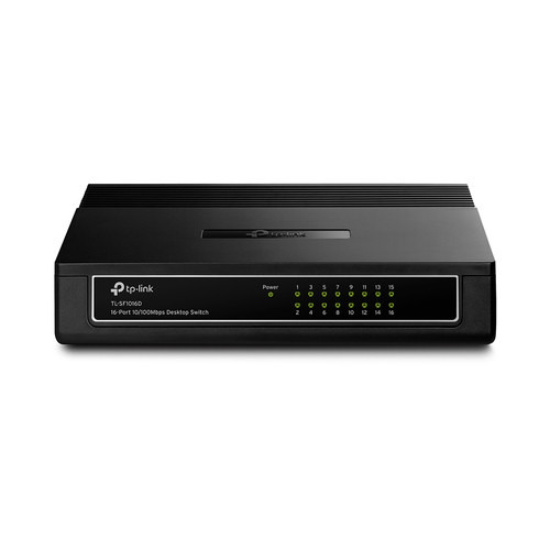 SWITCH FAST ETHERNET TP-LINK CON 16 PUERTOS DE ESCRITORIO Y PARA MONTAJE EN RACK (2)