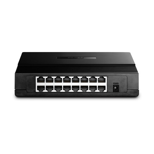 SWITCH FAST ETHERNET TP-LINK CON 16 PUERTOS DE ESCRITORIO Y PARA MONTAJE EN RACK (1)