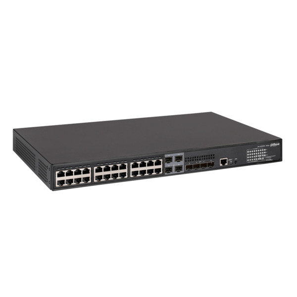 Switch PoE 24 puertos Gigabit + 4 Combo Gigabit SFP/SFP+ 10Gbps 370W Manejable Layer3 (1)