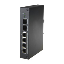 Switch PoE X-Security - 4 puertos PoE + 2 puertos SFP de fibra - Velocidad 10/100 Mbps - 60W puerto 4 / 30W puerto 1-3 / Máximo