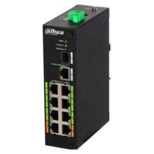 Switch Rango Temp Extendida ePoE 8 puertos 10/100 + 1 Uplink Gigabit + 1 SFP 802.3at 120W Layer 2 - Modo ePoE 800m