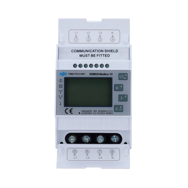 TBB TBB-SDM-630 Smart Meter TBB - Trifásico | Bidireccional - Compatible con inversor Riio SUN II - Montaje en carril DIN - Para (3)