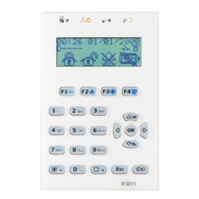 Teclado LCD. 4 leds. 1 terminal I/O. Sensor de luminosidad. Para centrales PRIME. Color Blanco