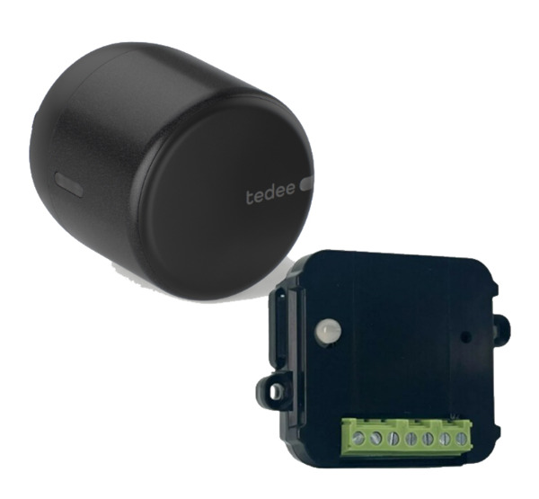 TEDEE KIT TEDEE-GO2 Black + DRY CONTACT Kit Cerradura inteligente Tedee GO2 + Contacto Seco Color Negro