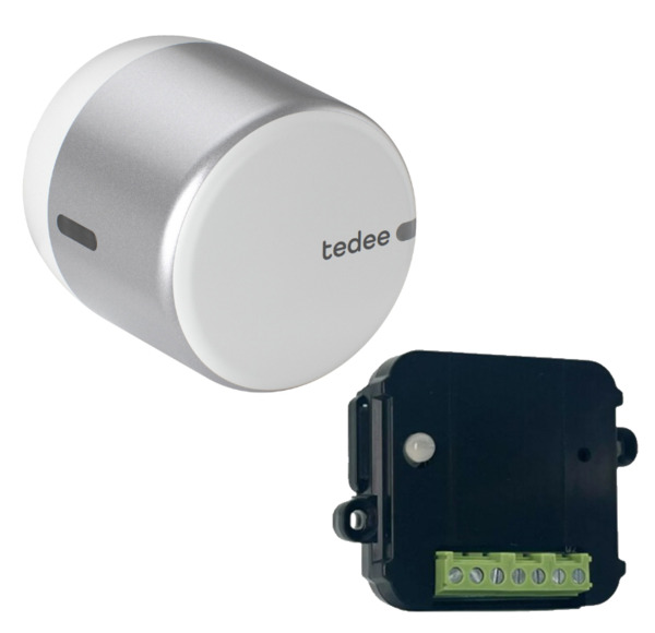 TEDEE KIT TEDEE-GO2 Silver + DRY CONTACT Kit Cerradura inteligente Tedee GO2 Silver + Contacto Seco