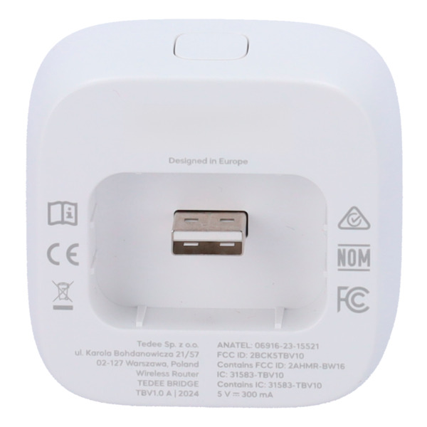 TEDEE TEDEE-BRIDGE-WBT Accesorio de puerta de enlace WiFi - Conexión Bluetooth con equipos - Operación y gestión remota de cerra (7)