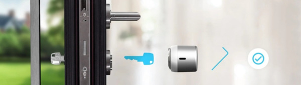 TEDEE Tedee GO2 SILVER Cerradura inteligente Tedee GO2 Silver Bluetooth APP (1)