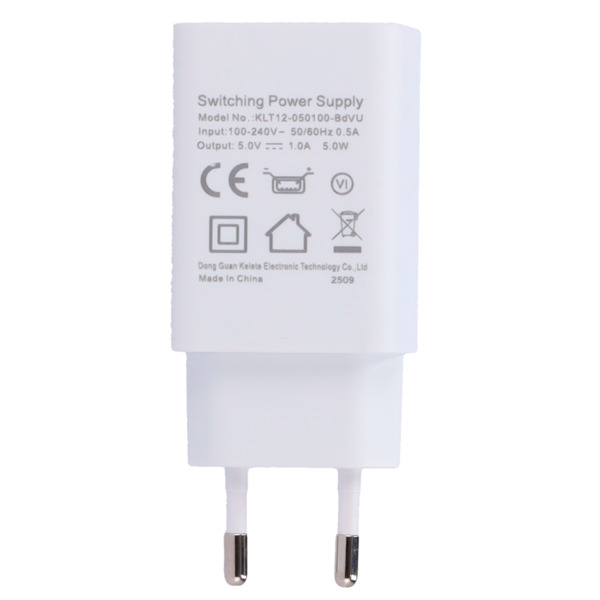 TEDEE TEDEE-POWERADAPTER Alimentador USB - Enchufe tipo europeo - Entrada AC 100-240 V / 0.5 A - Salida USB A DC 5 V / 1 A - Pot (5)