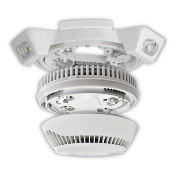 TELETEK SensoIRIS-CSOU Base analogica con sirena. Requiere base standard no incluida. Certificado EN54-3 (1)